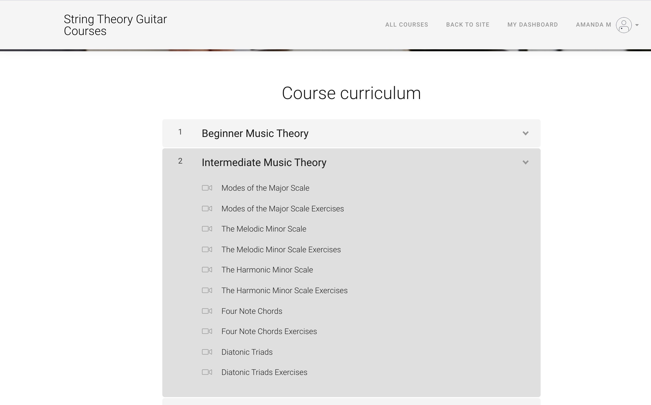 Intermediate Music Theory Course